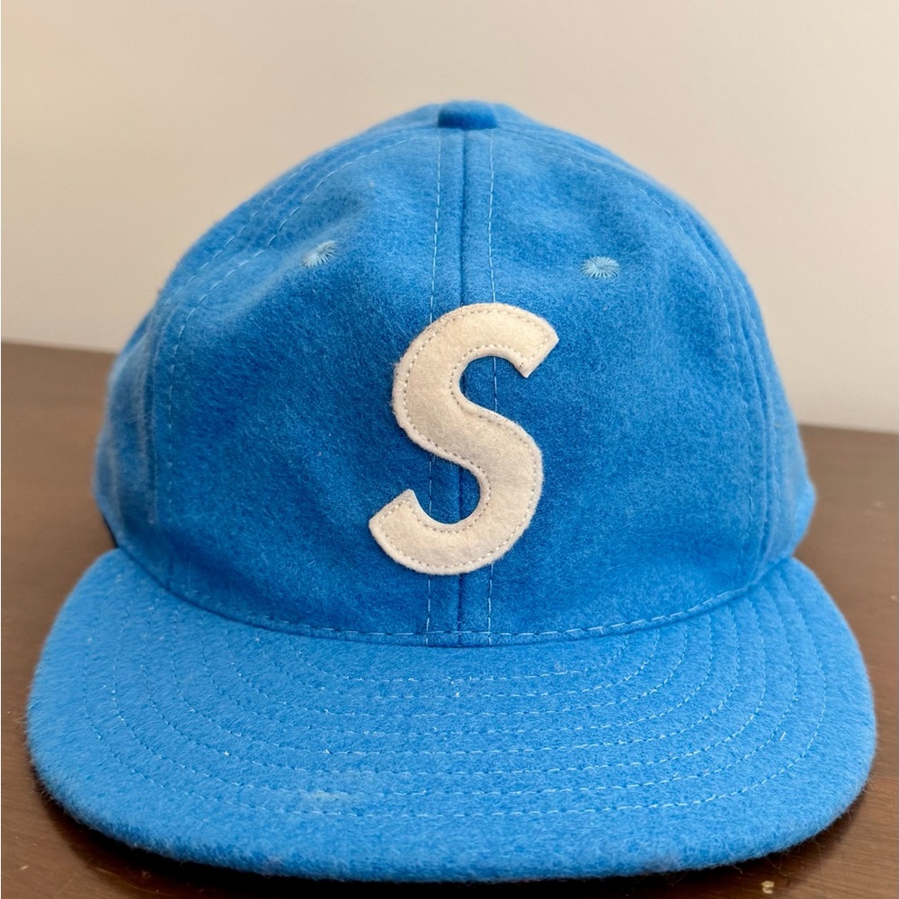 Supreme x Ebbets S Logo Fitted 6-Panel 'Light Blue'